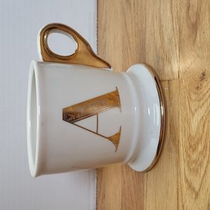 Anthropologie letter 'A' initial monogram mug